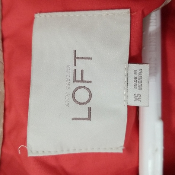 Tiered Orange Color Anorak Jacket- LOFT Women Size XS - Picture 4 of 9